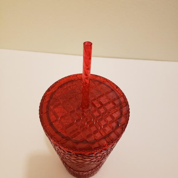 Starbucks Red Jeweled Grande Tumbler Cup 16 oz NEW 2021 Holiday - Picture 4 of 5